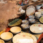 店内の隅には季節の和飾りを飾り付けています。